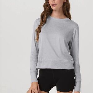 chorizo crew women light heather grey shirt